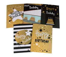 20x Gold Embellished Birthday Cards