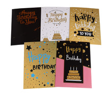 20x Gold Embellished Birthday Cards