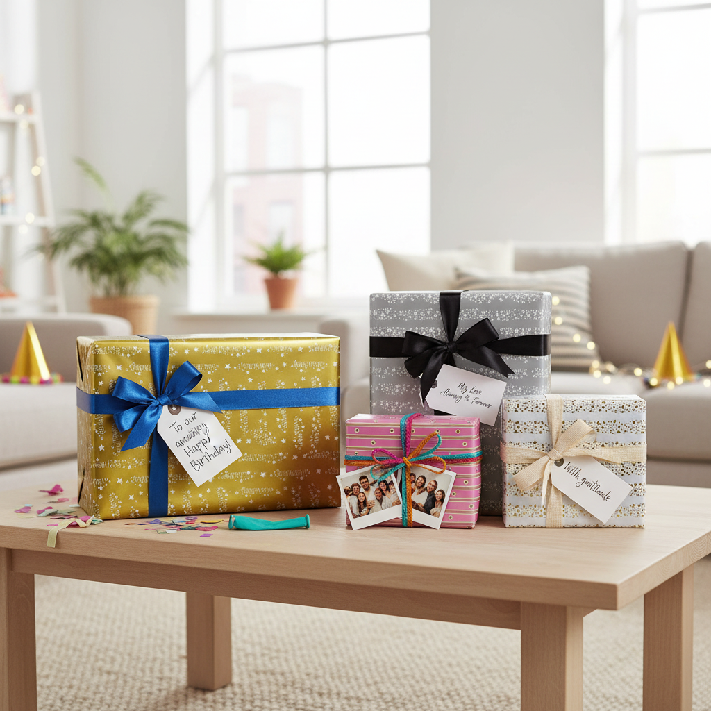 4x Wrapping Paper Rolls