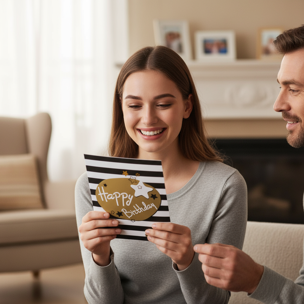 20x Gold Embellished Birthday Cards